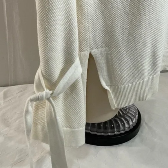 1 State Sweater Top,Unique,Super Cute!Waffle Knit Bell/Ties Sleeve,Size XS - Picture 9 of 11